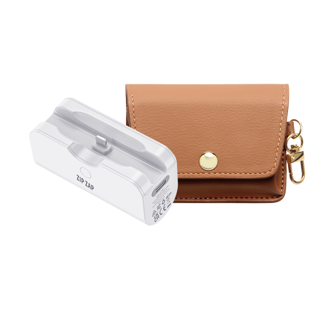 Daily Carry Pack, Zip Zap Plus Gen 3 Lightning with the Saddle Brown Travel Pouch
